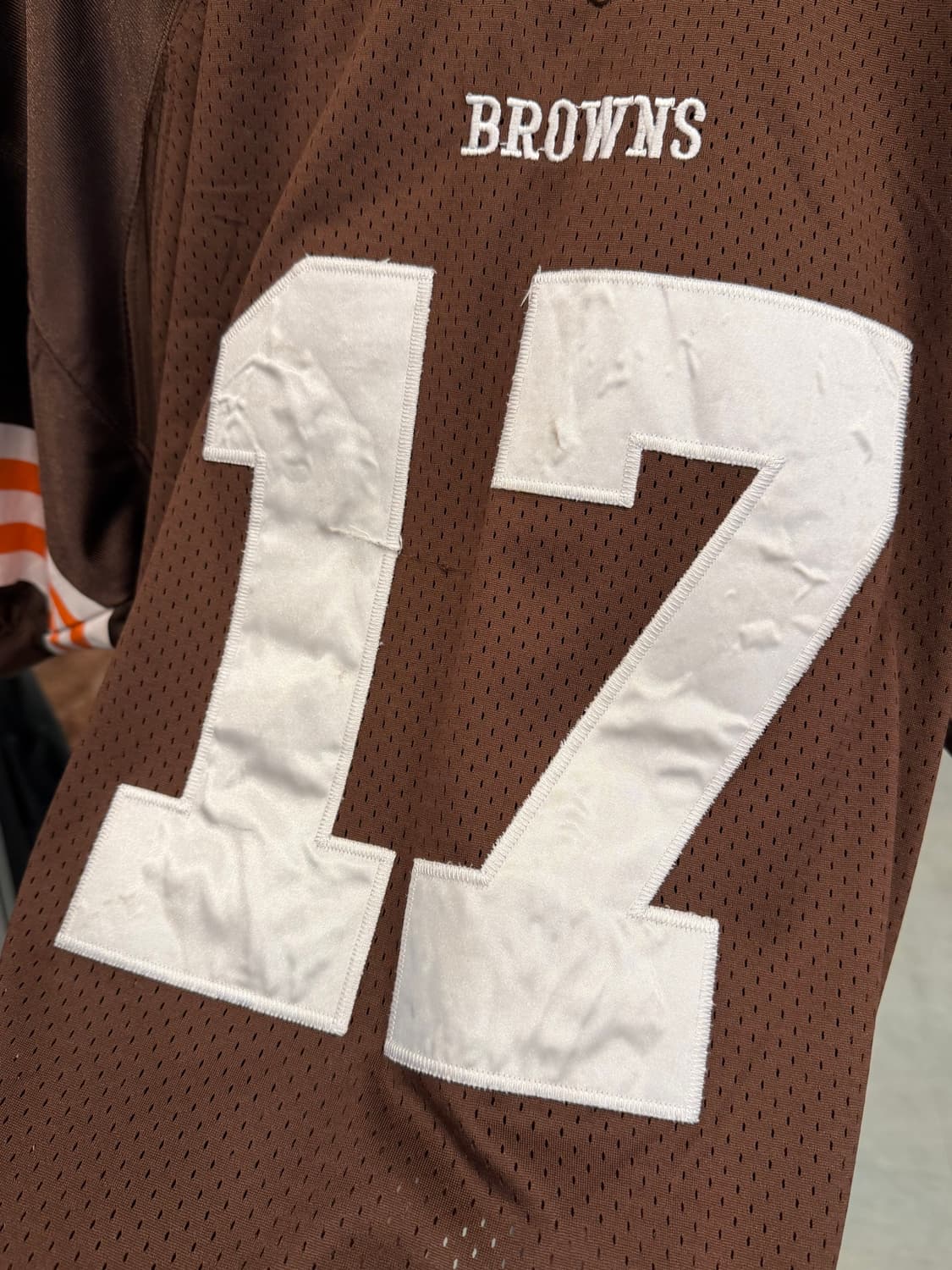 00s Reebok 리복 NFL 클리블랜드 브라운스 No.17 풋볼 저지 상품이미지7