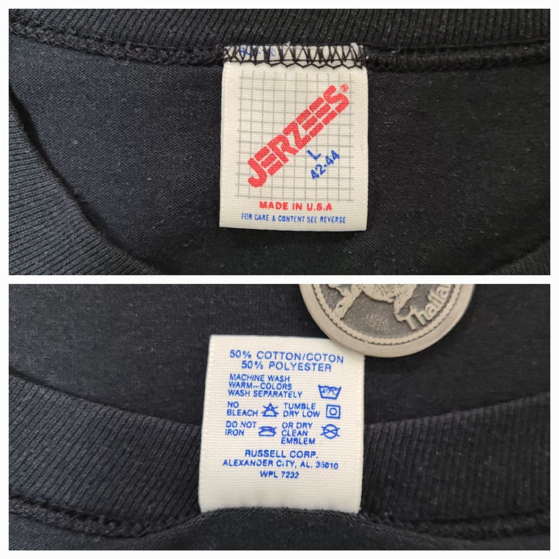 (L) 80s USA 저지스 Jerzees  대학로고 빈티지 반팔 티셔츠 상품이미지10