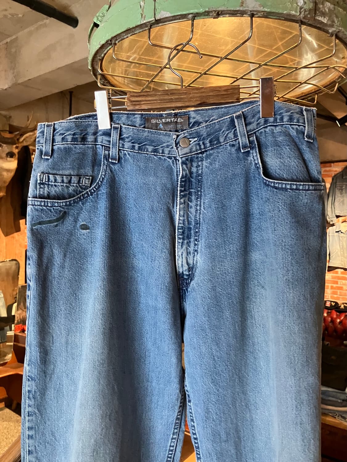 00s USA 빈티지 리바이스 실버탭 오버사이즈핏 데님 팬츠 상품이미지3
