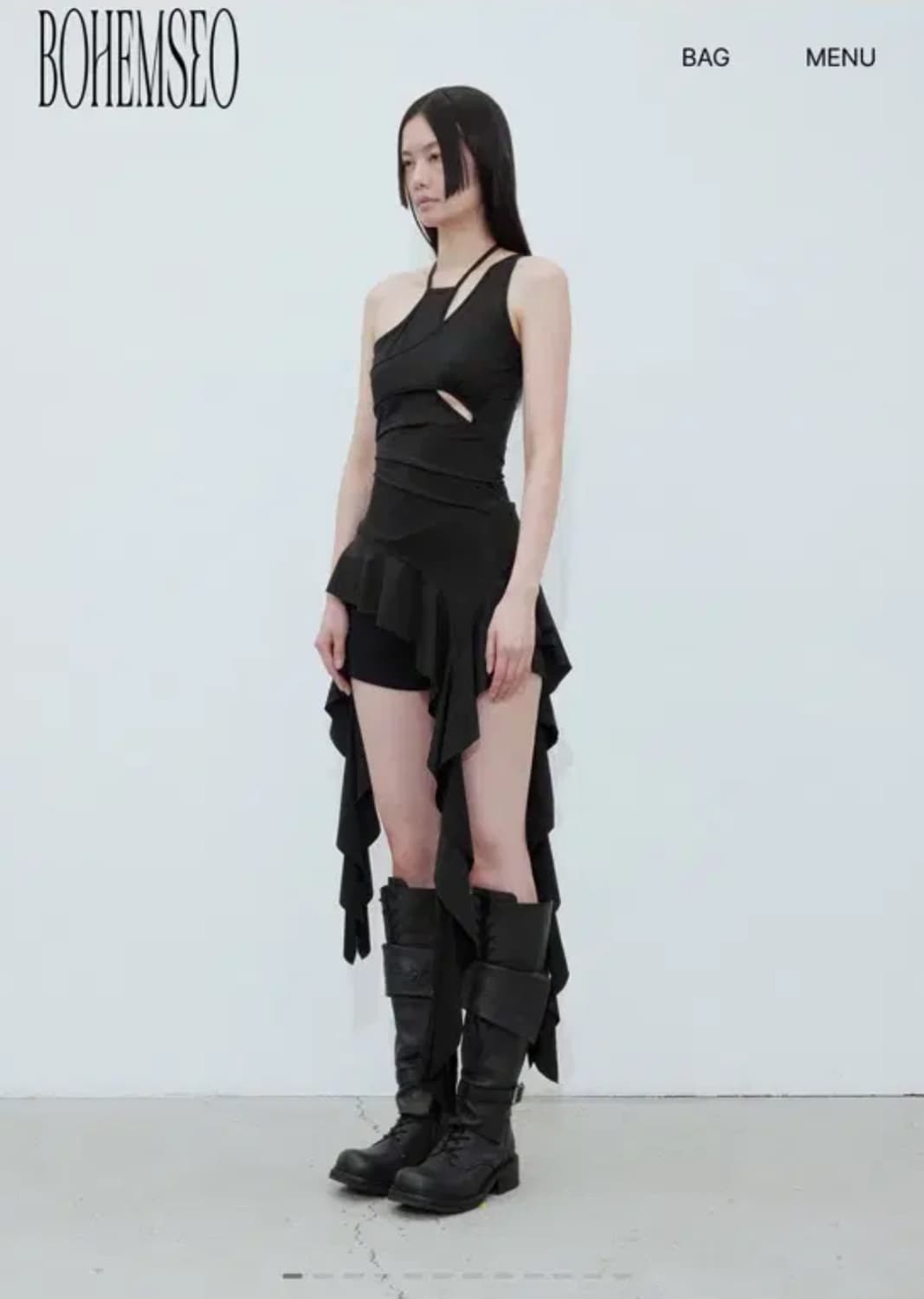 보헤미안서울 ruffle mini dress 상품이미지3