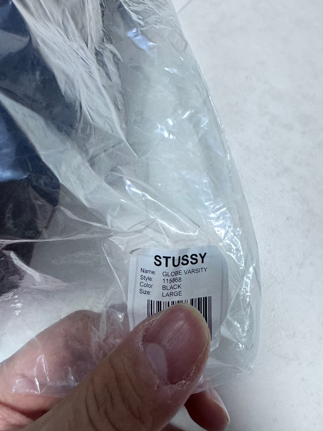 (중고/L) 25 fw 스투시 글로브 바시티 자켓 블랙 L 상품이미지9