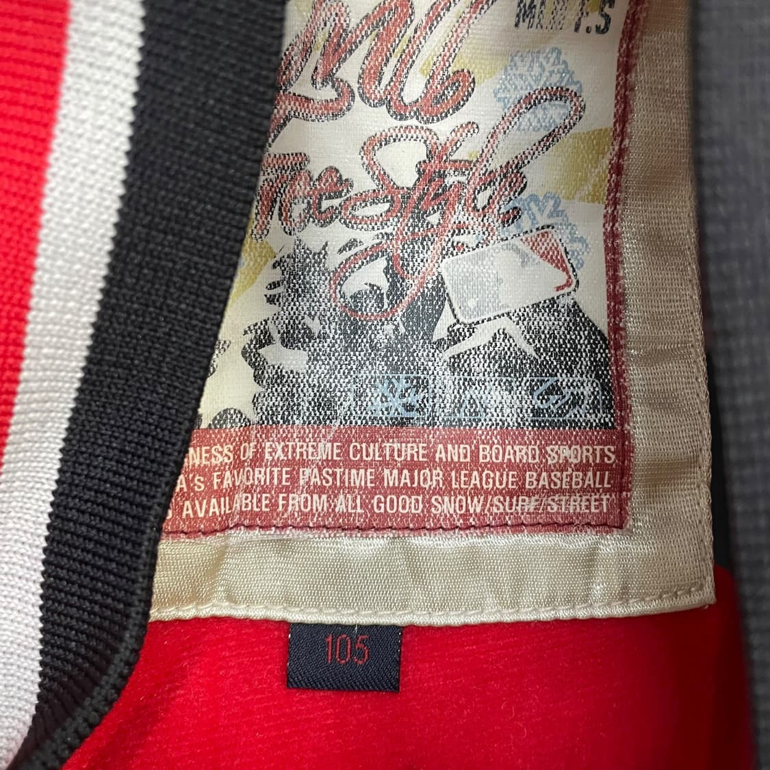 MLB 00s 양키즈 사틴 바시티 자켓 상품이미지5