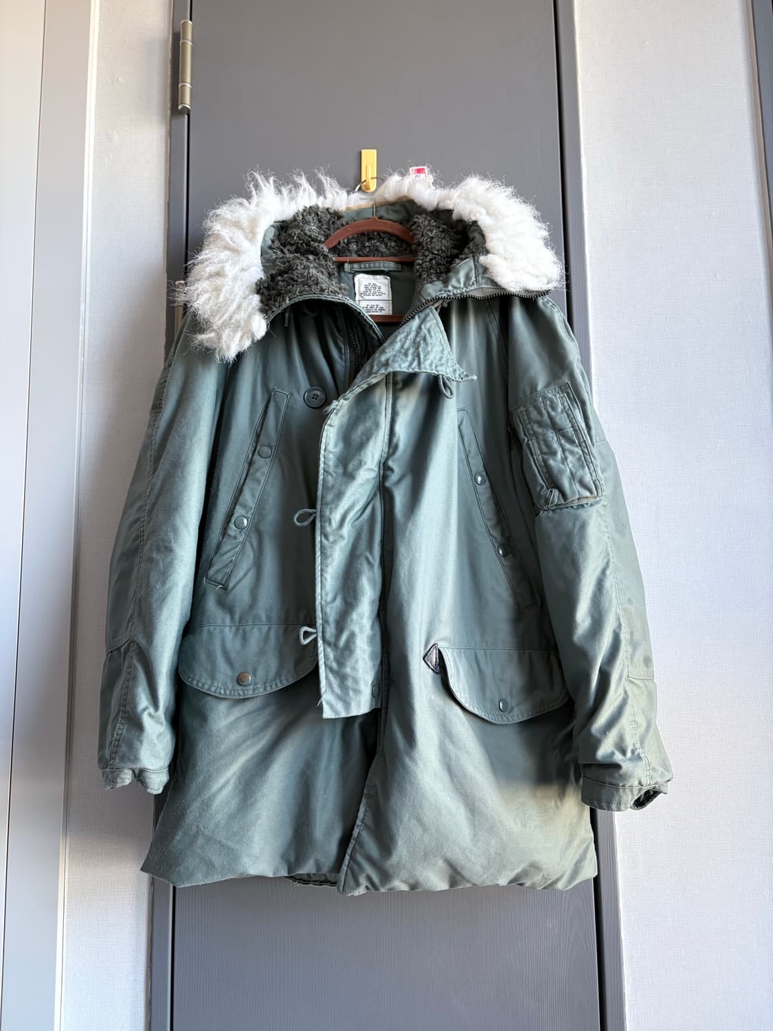 (S, 100-105) 90s 오리지널 Greenbrier N-3B 파카 상품이미지1