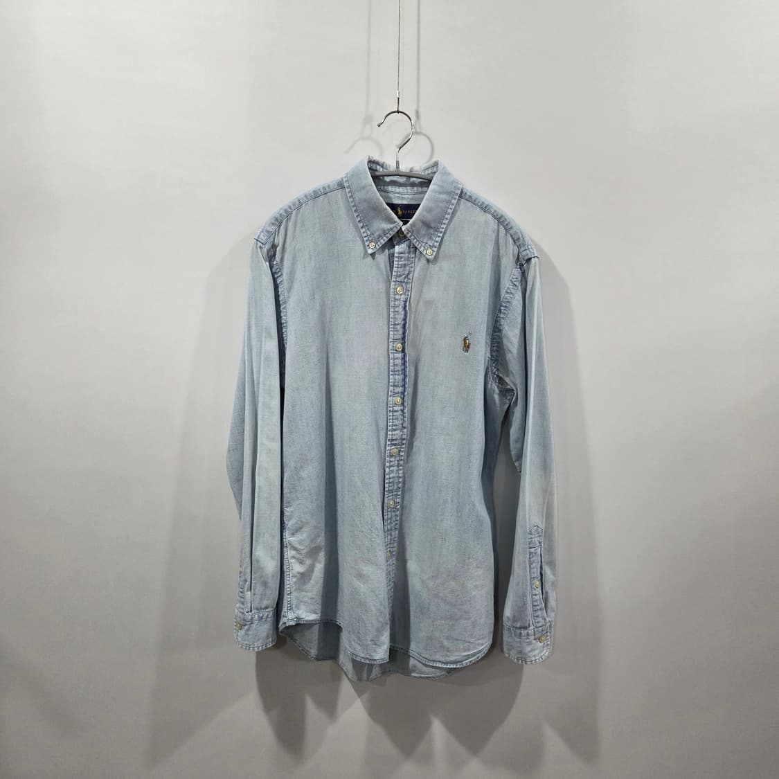 폴로랄프로렌 버튼다운 샴브레이 셔츠 M 상품이미지1