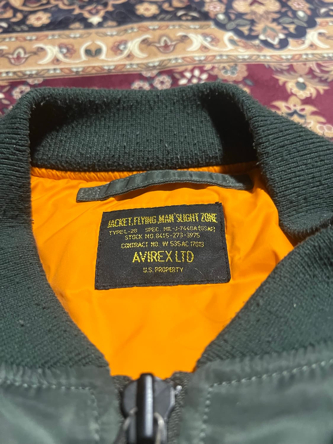 아비렉스 L-2B 탑건 패치 플라이트 자켓 상품이미지3