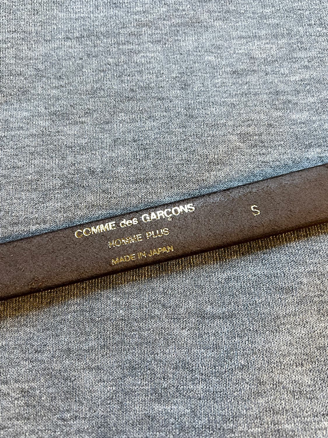 꼼 데 가르송 옴므 플러스 브라운 레더 벨트 상품이미지2