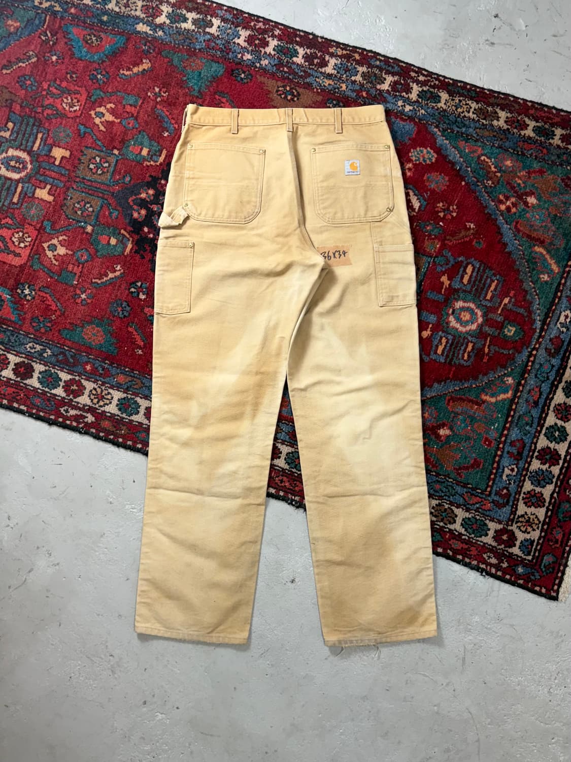 OG USA Made 칼하트 더블니 브라운 칼하트 B01 BRN 썩블니 상품이미지4