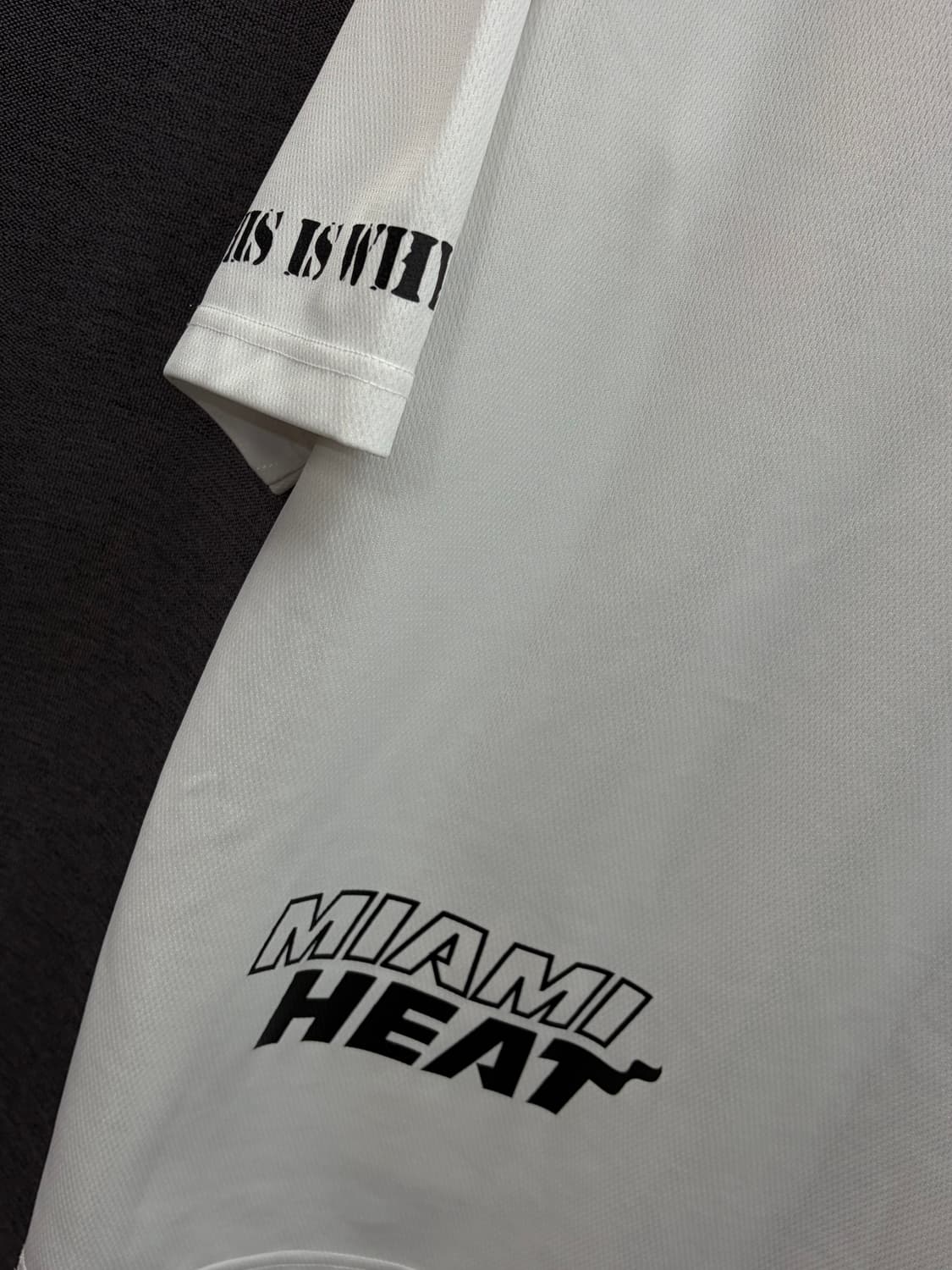 NBA 90s 마이애미 히트 로고 반팔 매시 티셔츠 상품이미지6