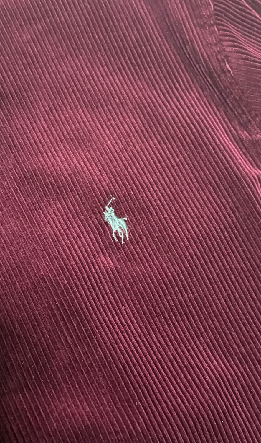 [상태 좋음] 폴로 코듀로이 코치 자켓 버건디 L 사이즈 상품이미지3