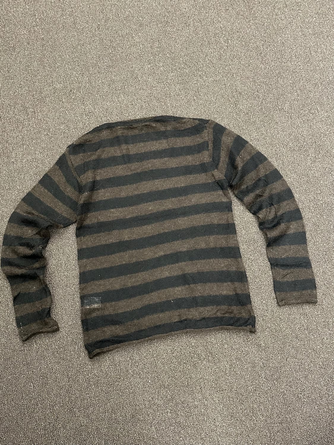 L)일본 빈티지 그런지 스트라이프 니트 상품이미지3