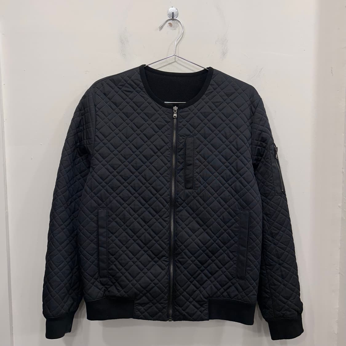 빈티지 이너후리스 라운드카라 퀼팅 자켓 상품이미지2