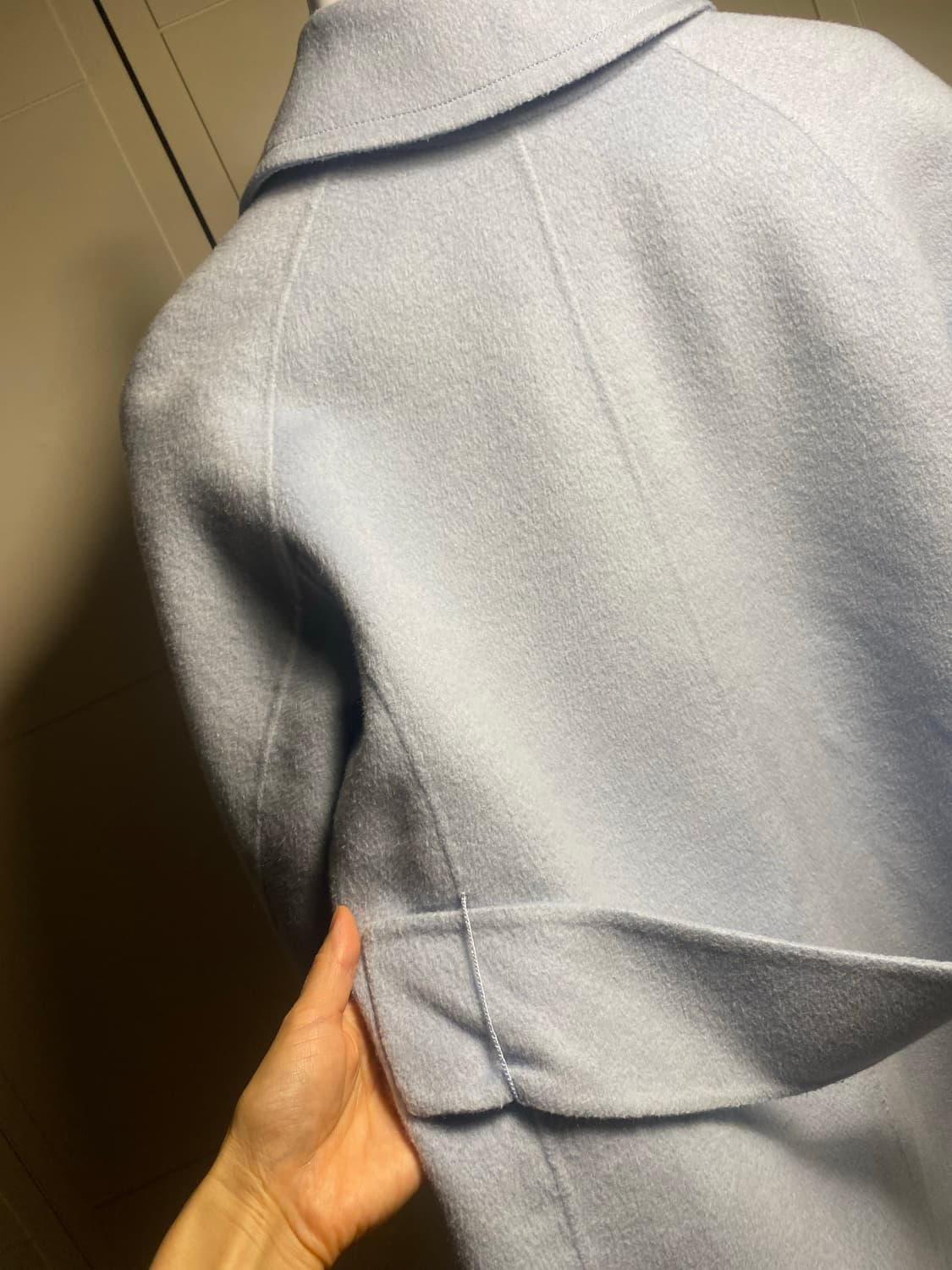 OZOC 하늘색 핸드메이드 코트 55 상품이미지7