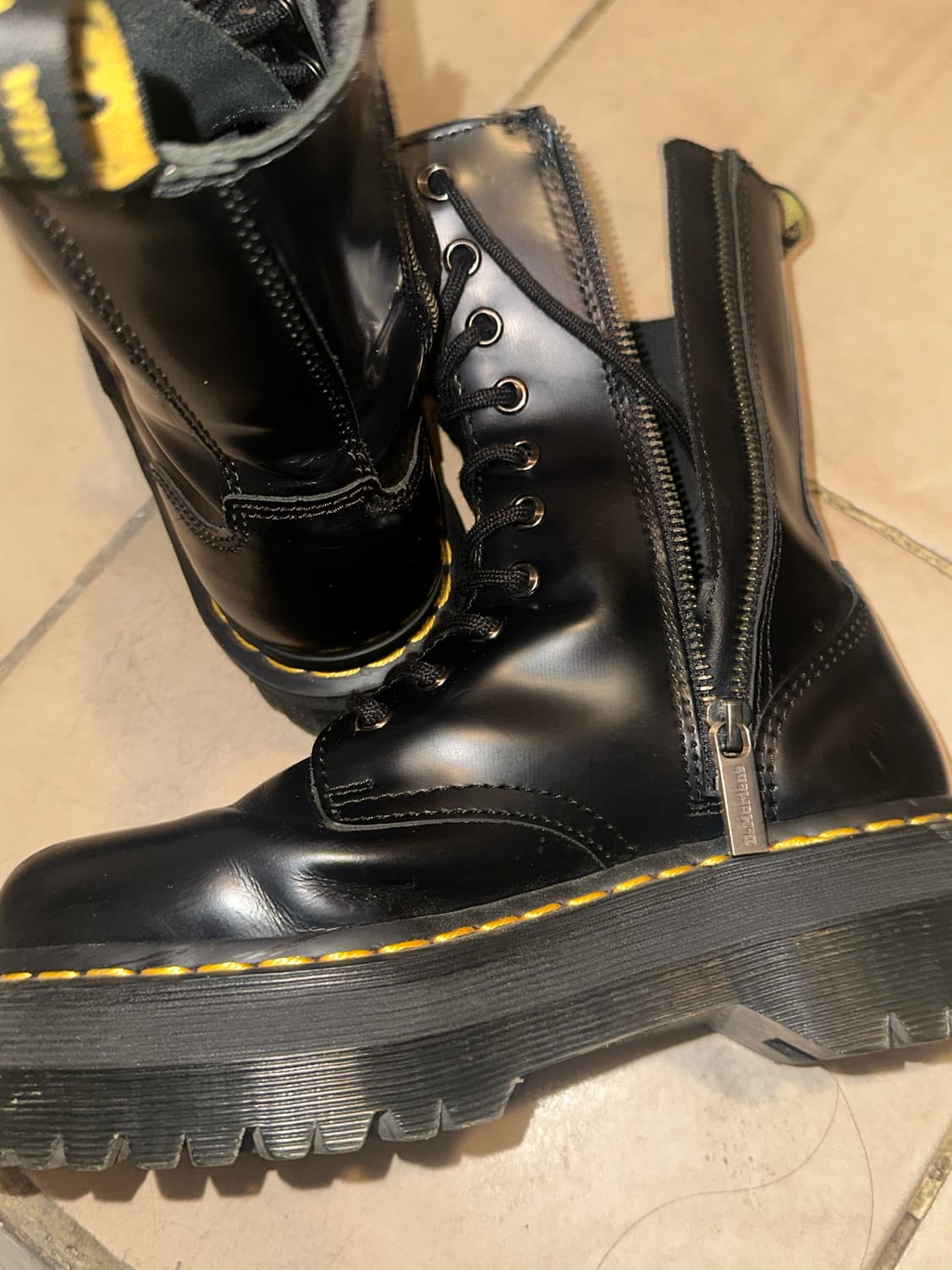 닥터마틴 제이든 하이 10홀 블랙 워커 부츠 230 상품이미지1