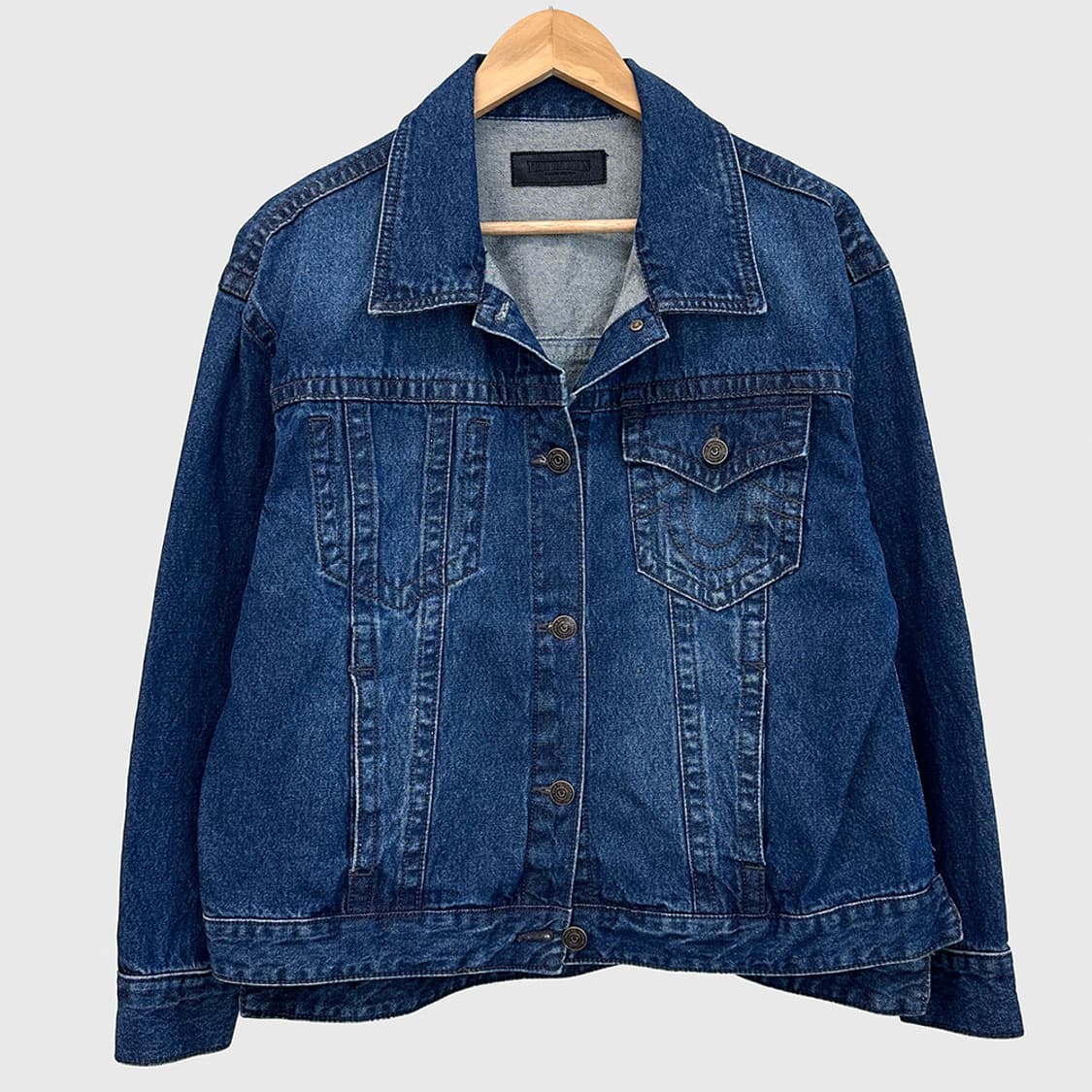 트루릴리젼 트루릴리전 데님 자켓 청자켓 트러커 여성 오버핏 M 상품이미지1