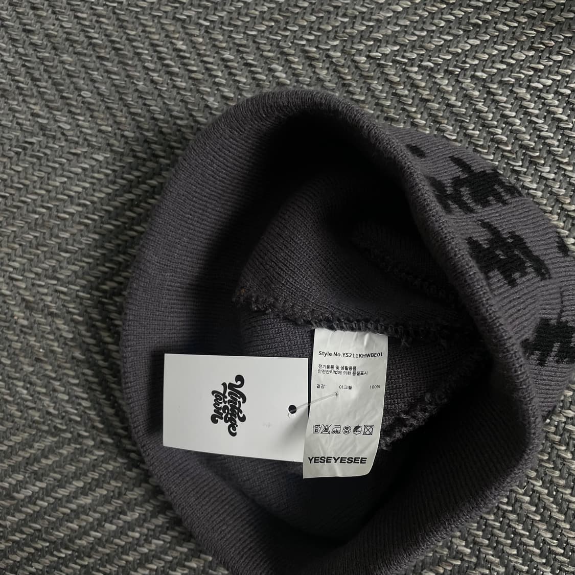 예스아이씨 스펠아웃 패턴 숏 비니o 3440 상품이미지4