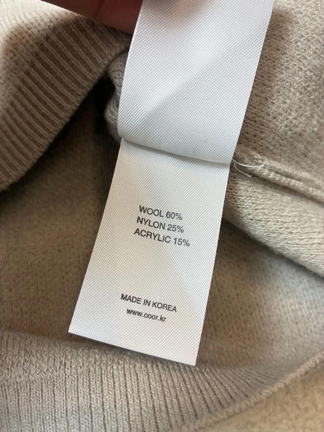 쿠어 Coor 탑필 울 라운드 니트 PN7922 상품이미지7