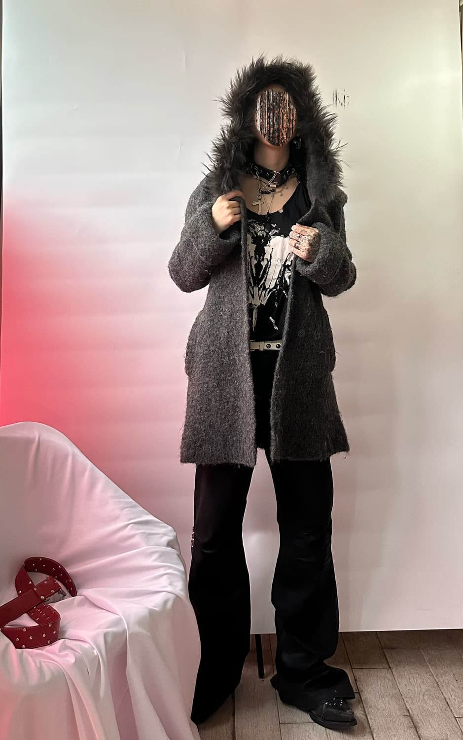 raccoon fur coat 상품이미지5