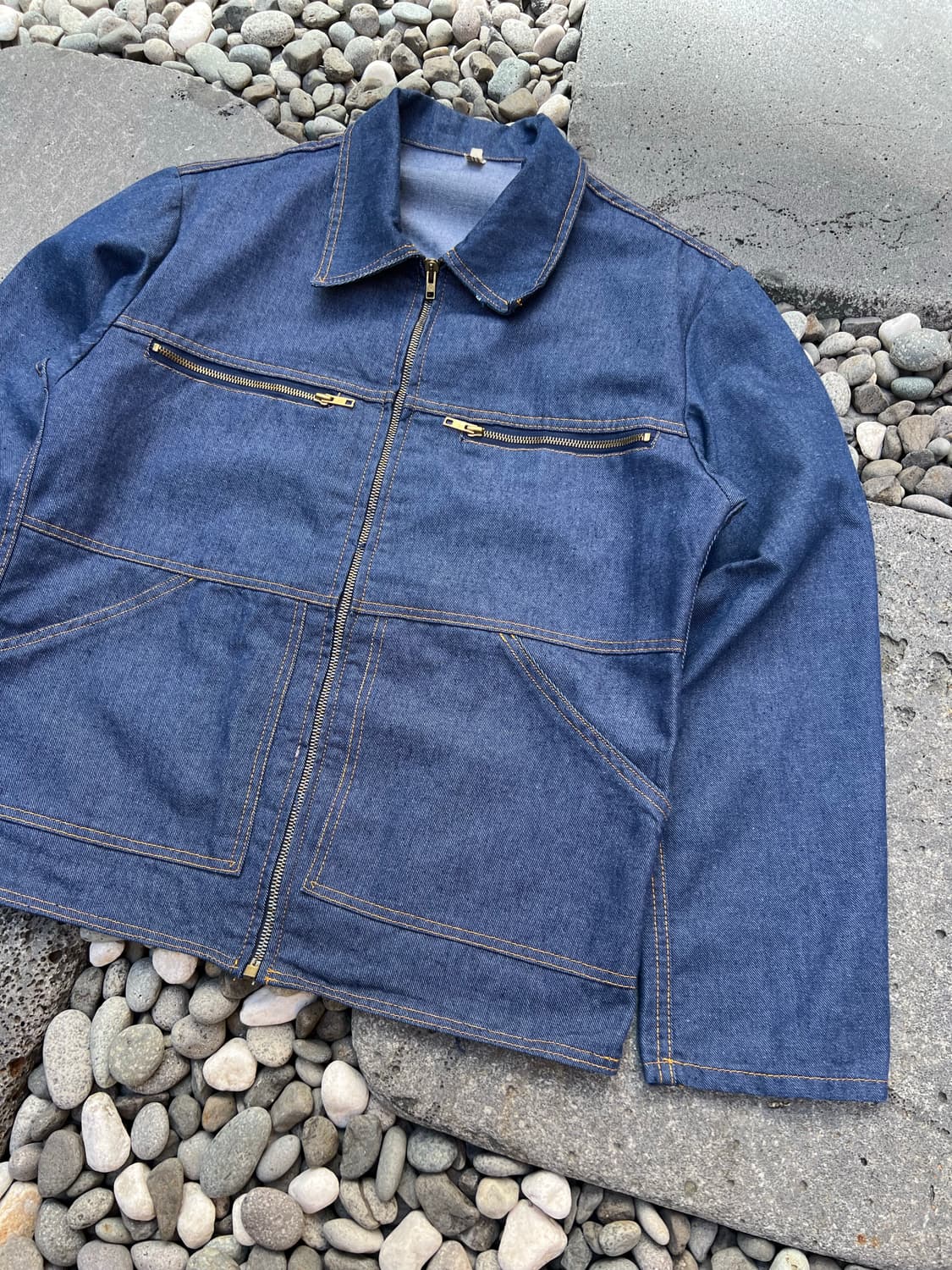 OLD VINTAGE DENIM FRENCH 빈티지프렌치데님워크자켓 상품이미지5
