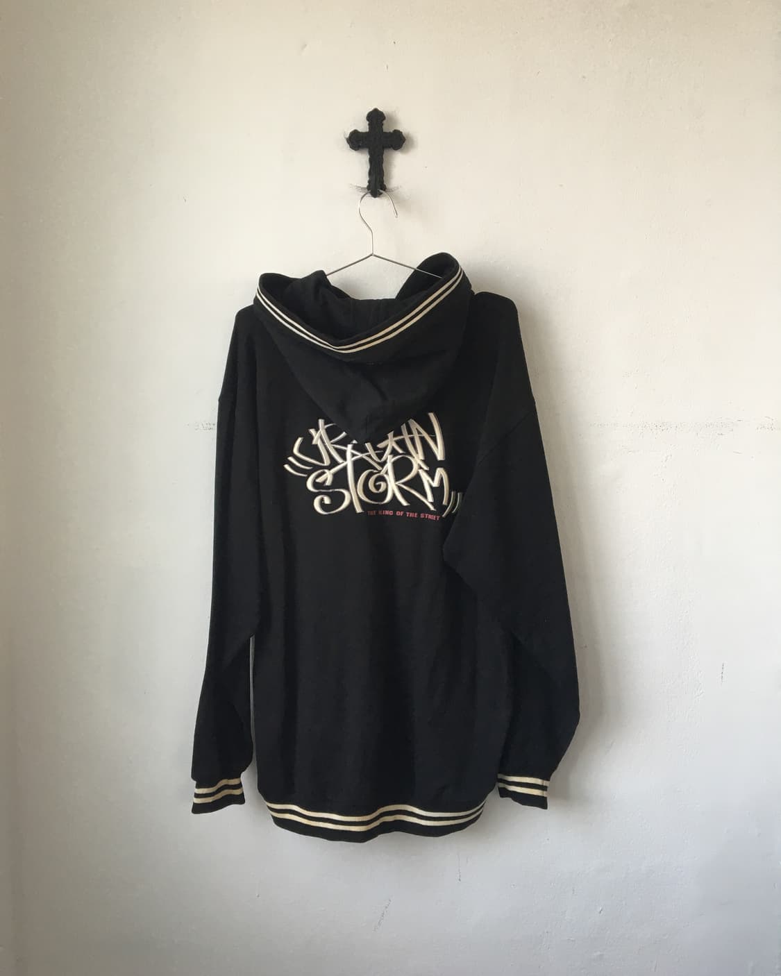Lettering point hood zip up 상품이미지3