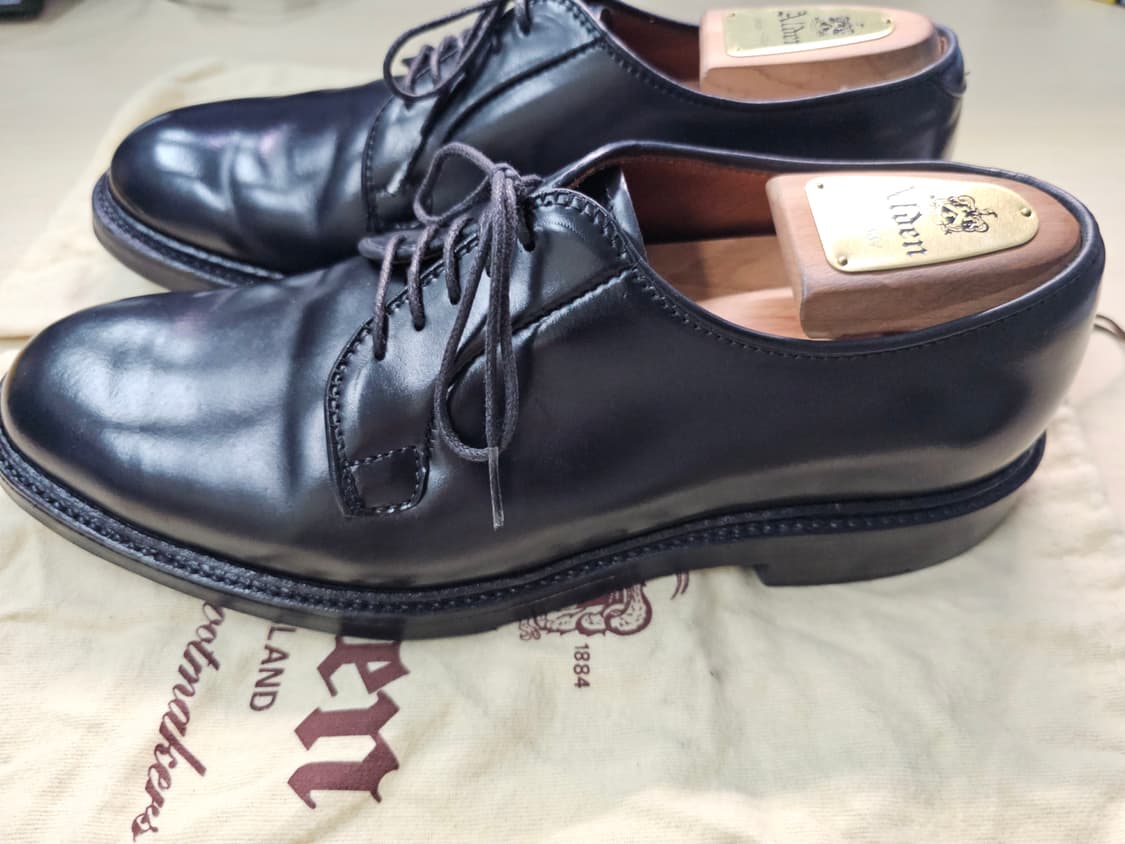 알든 9901 블랙 코도반 더비 8D 사이즈 상품이미지6