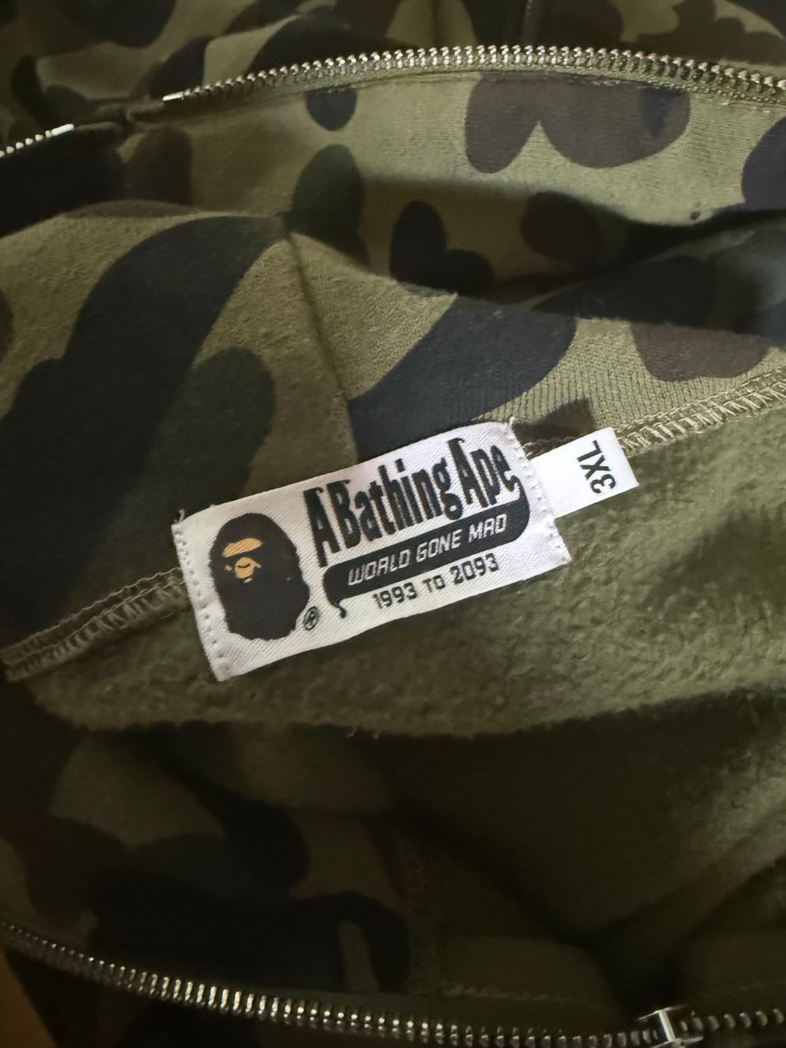 베이프 샤크후드 퍼스트 카모 녹계 3xl 상품이미지6