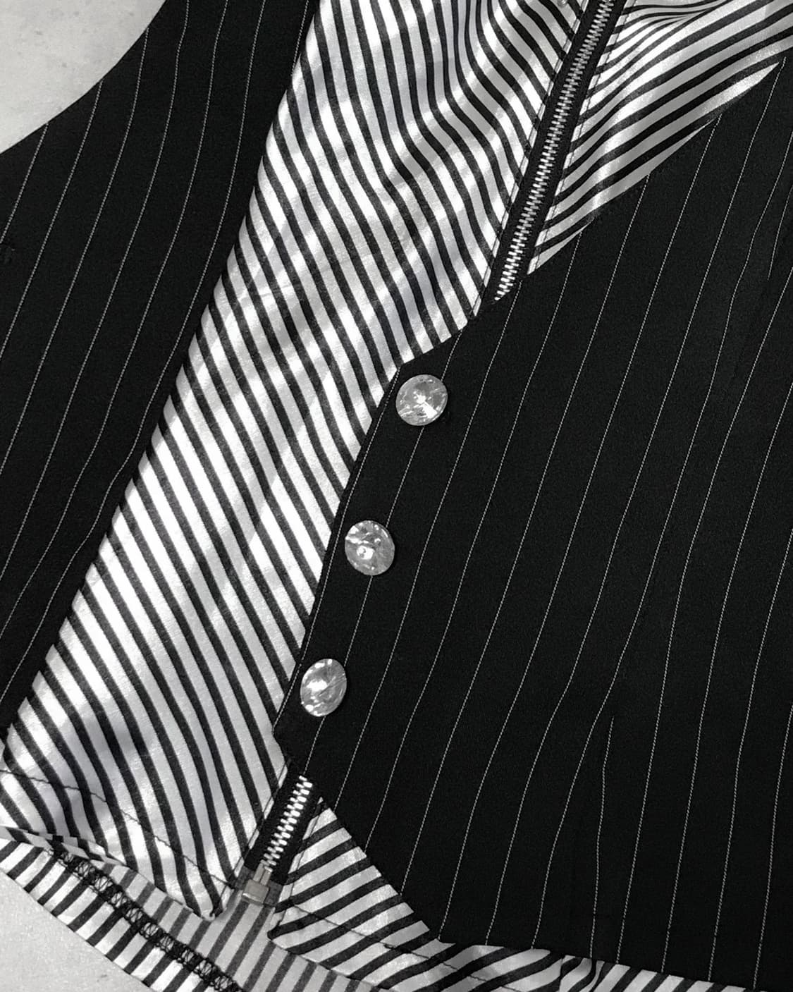 punk stripe halter vest 상품이미지6