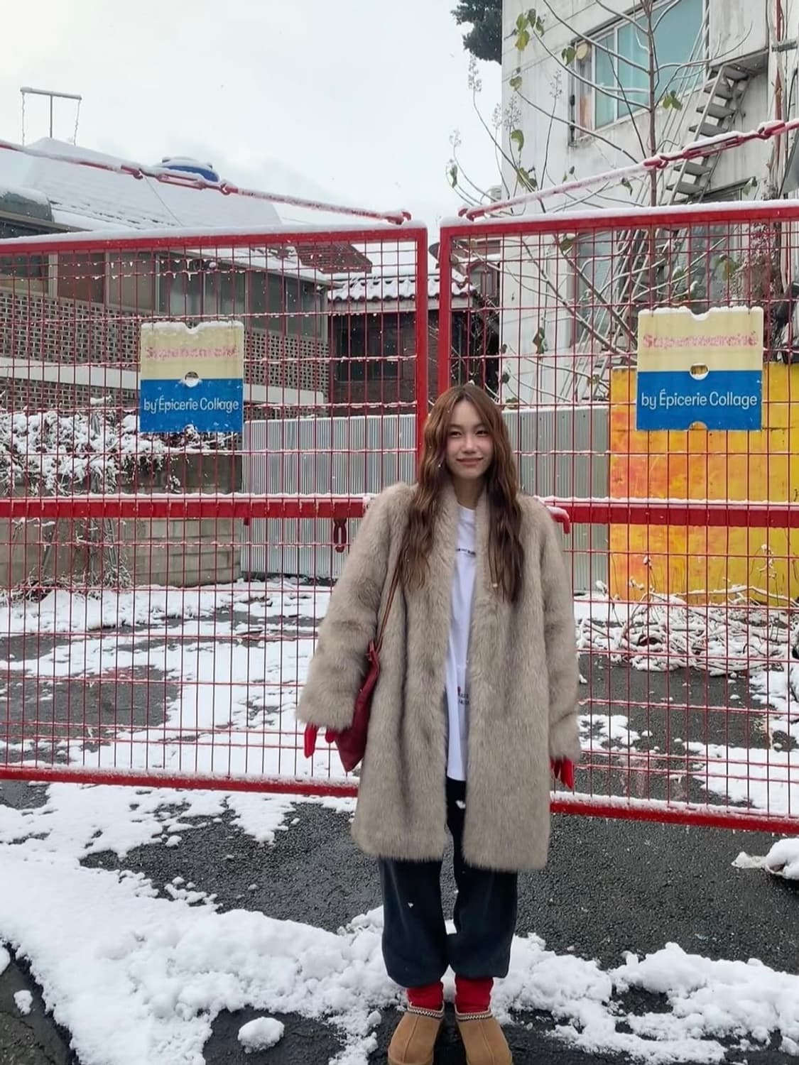 메종마레 글로우 폭스 퍼 코트 라이트 베이지 36 새상품 (품절 사이즈) 상품이미지6