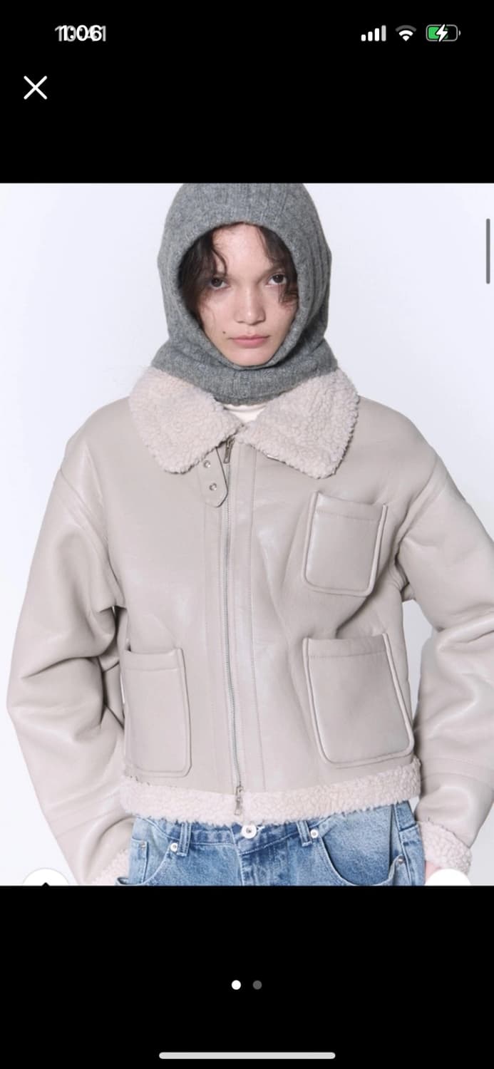 플레이스 스튜디오 무스탕 그레이베이지 상품이미지1