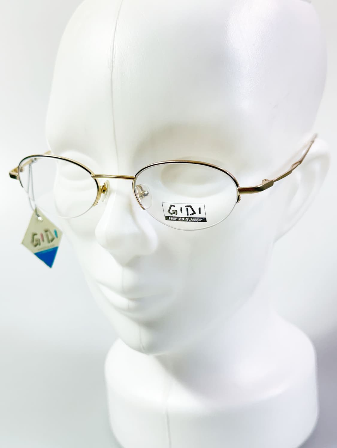 90s 서전 GIDI 골드 오벌 반무테 메탈 빈티지 안경 상품이미지8