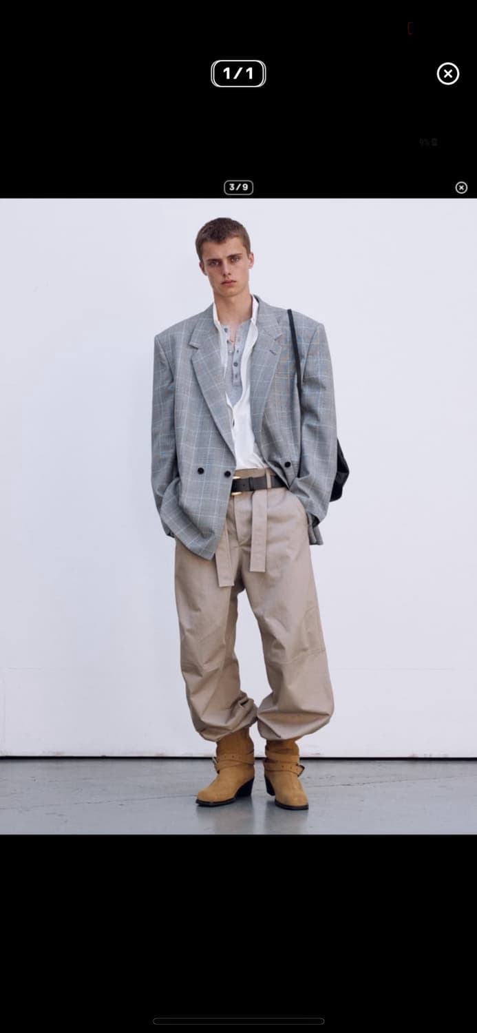 렉토 24SS 글랜 체크 블레이저 (S) 상품이미지3