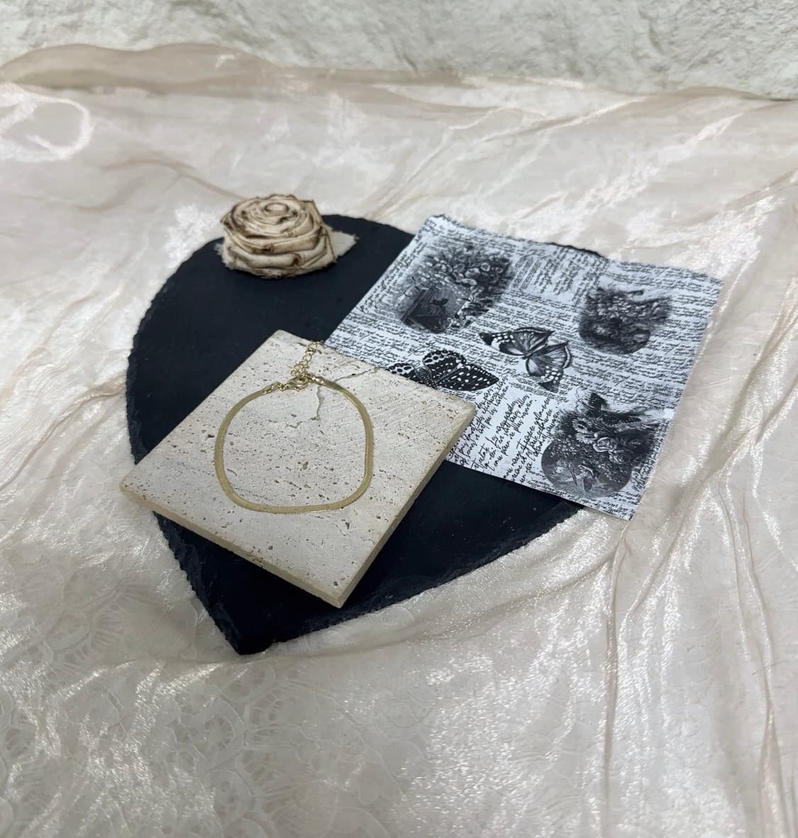 빈티지 스네이크체인 팔찌 상품이미지1