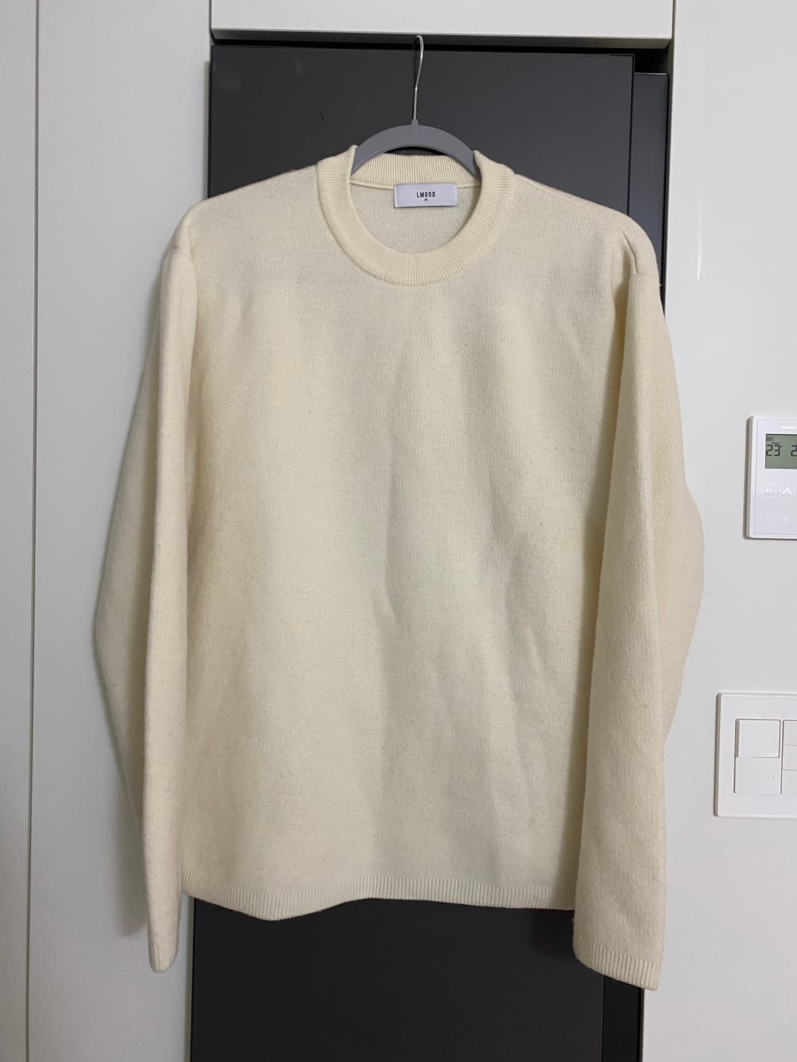 엘무드 화란 세미오버 니트 크림 48 상품이미지3