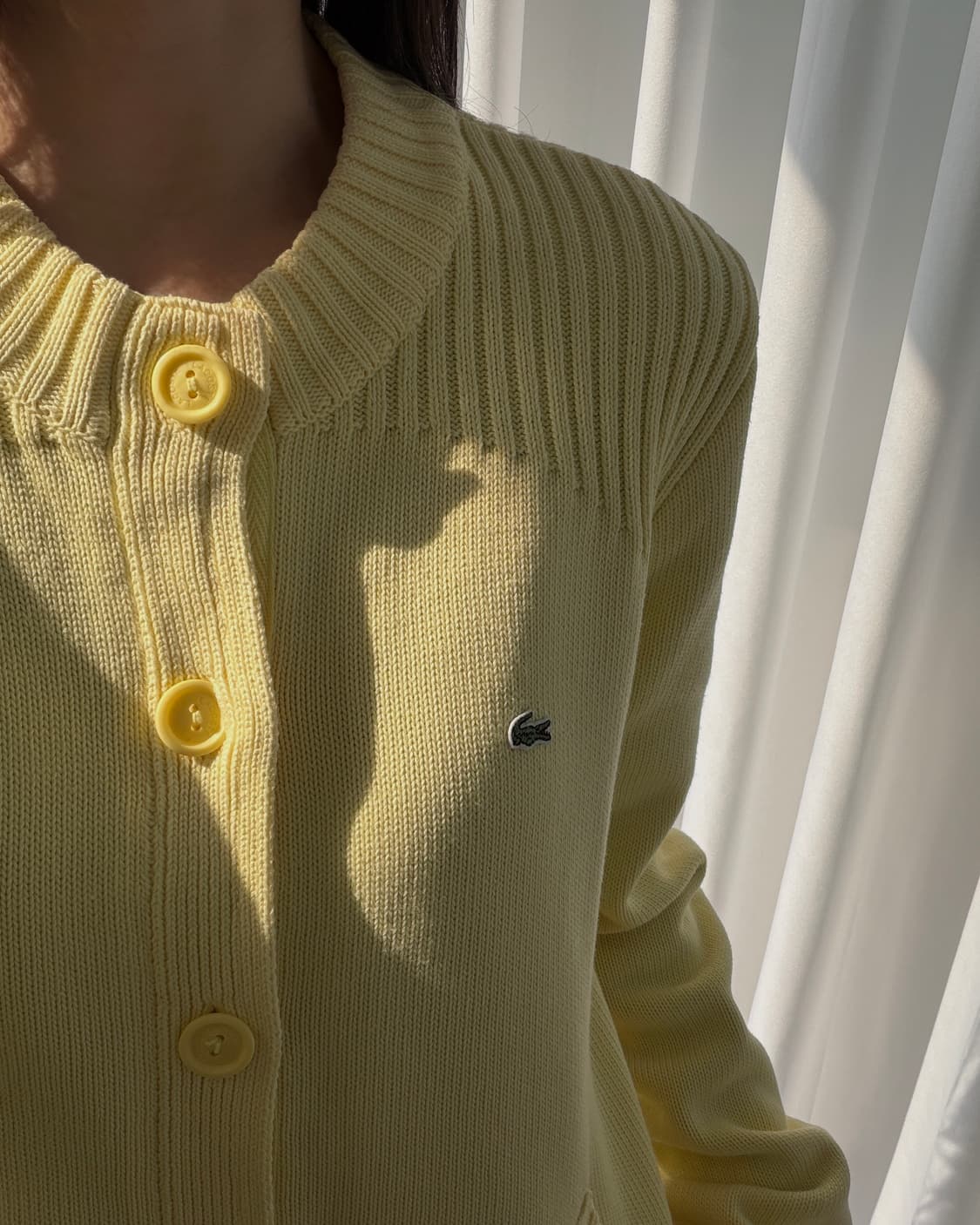 [M]라코스테 여성 코튼 니트 가디건 상품이미지2