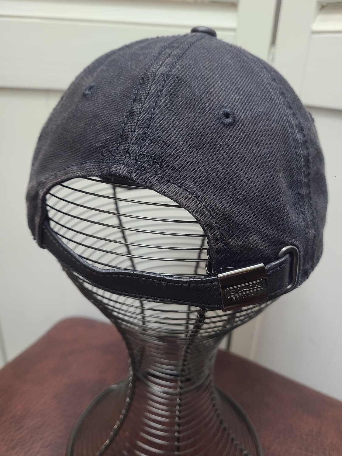 코치 레더 캔버스 볼캡 상품이미지4