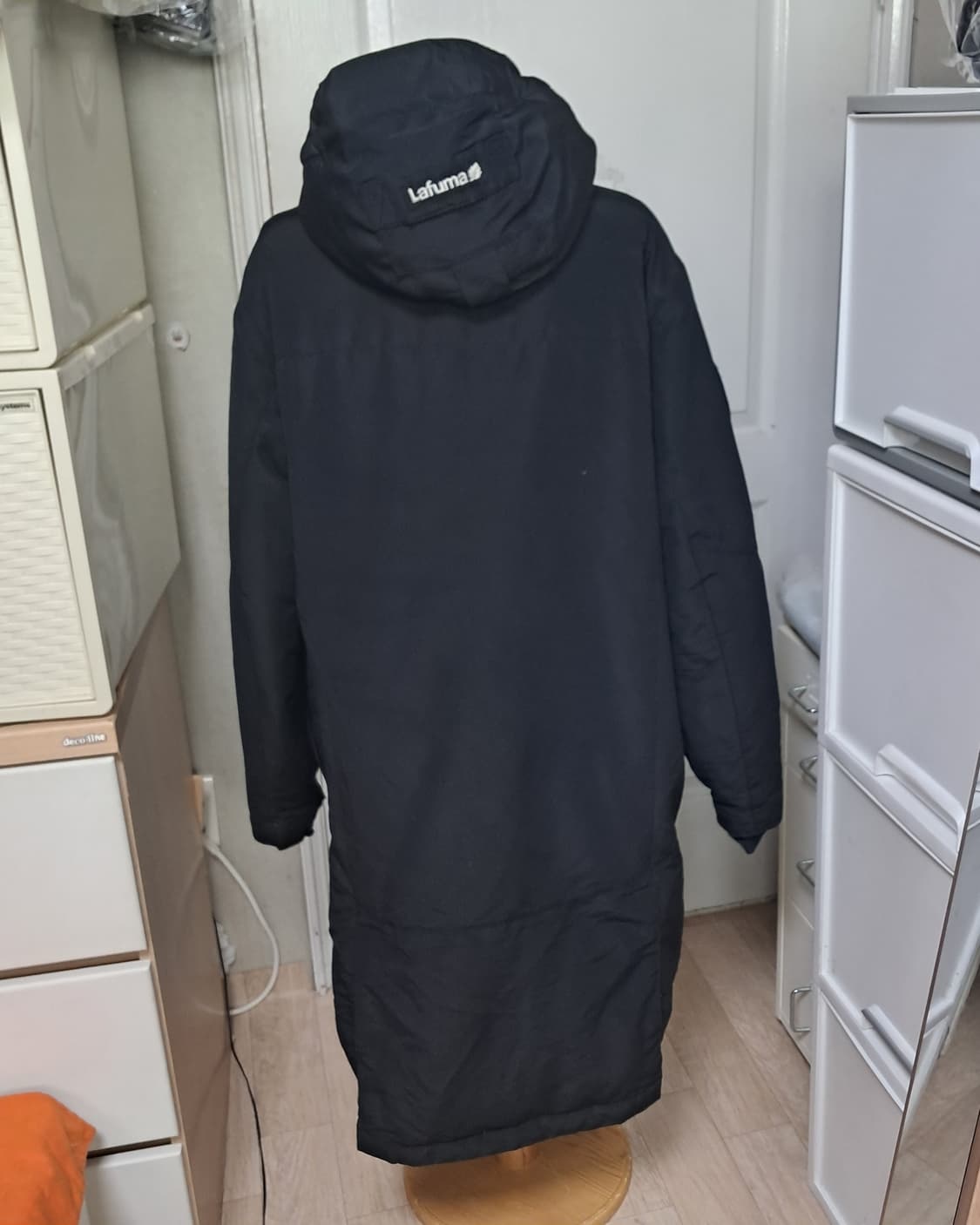 라푸마 남성 롱패딩 덕다운 95 블랙 상품이미지2