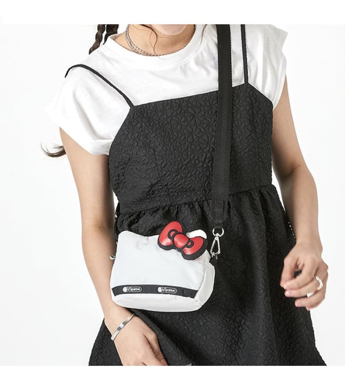 레스포삭 X 헬로키티 50주년 크로스바디 블랙 상품이미지2