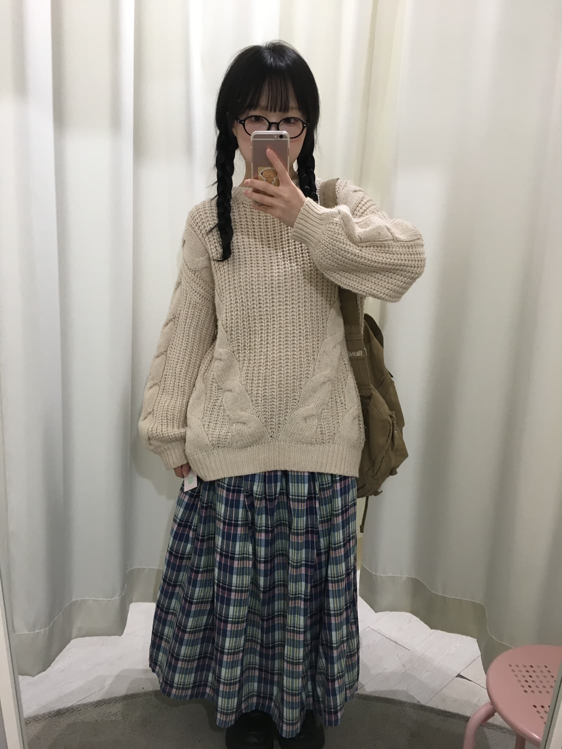 sunny cloude check skirt 상품이미지3