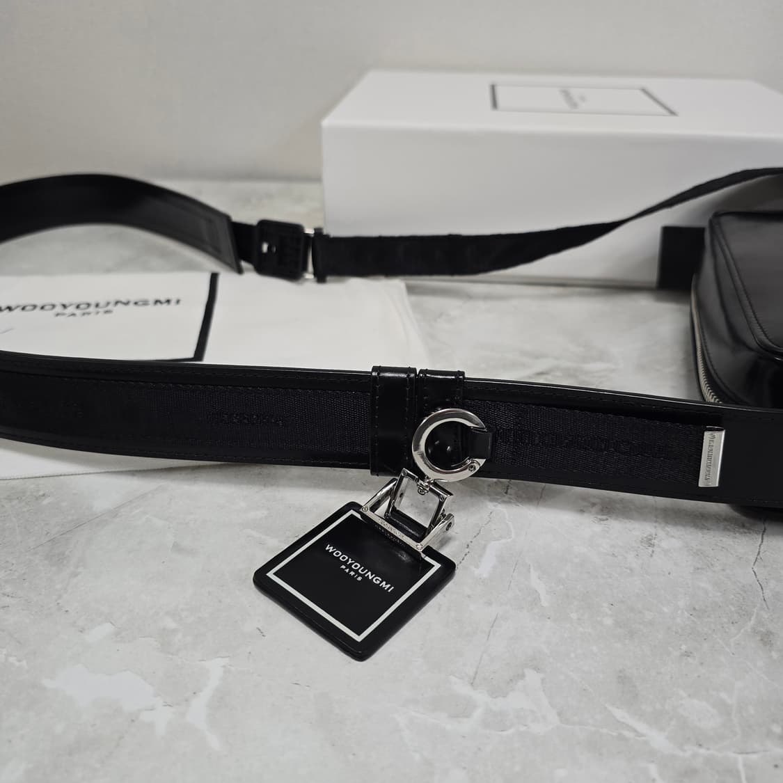 25fw 우영미 스퀘어 미니백 블랙 판매 상품이미지9