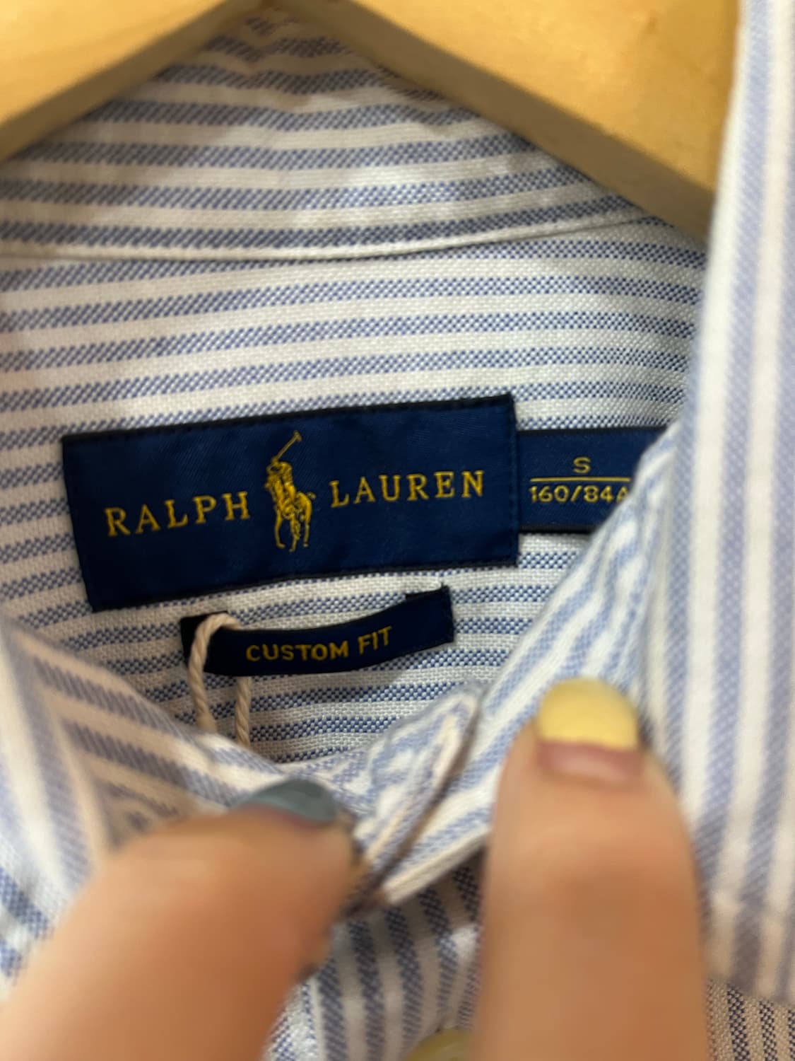[S] 폴로 랄프로렌 커스텀핏 스트라이프 셔츠 / 멀티포니 상품이미지4