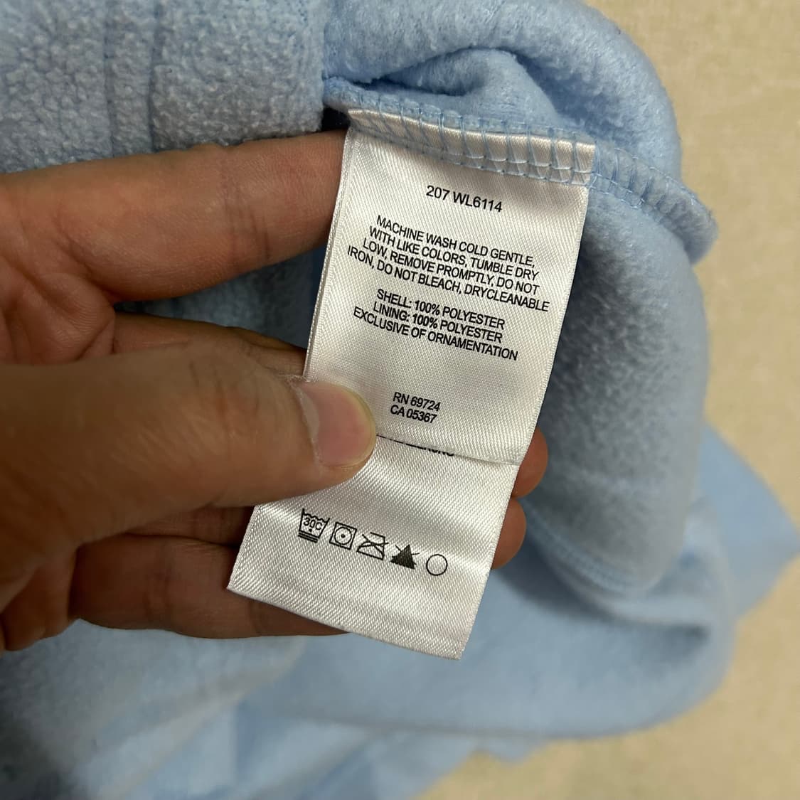  (L) 콜롬비아 플리스 자켓 하늘색 상품이미지7