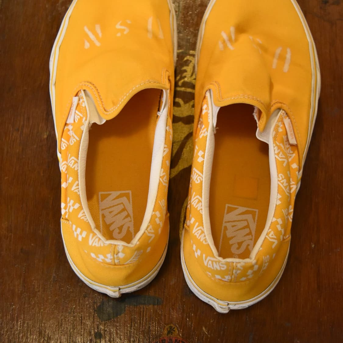 Vans Slip-on USN Custom Yellow 280 Size 상품이미지3