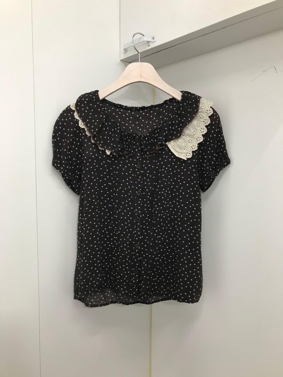 ♫ 초코 도트 소녀 코디 🤎 (3p) 상품이미지3