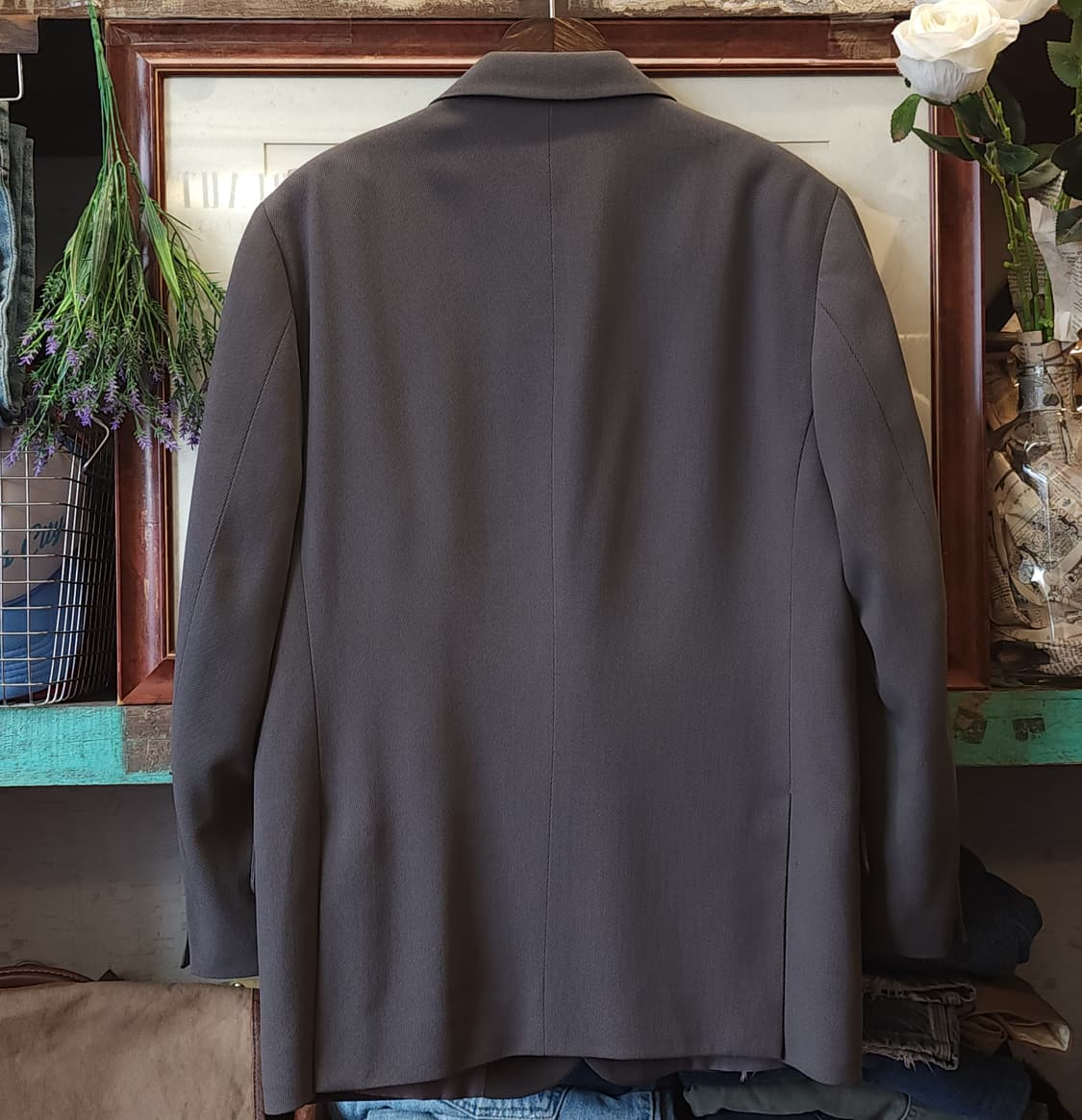 90's 씨피컴퍼니 수트 셋업 빈티지 양복 셋업 샤크 그레이 100 82 상품이미지2