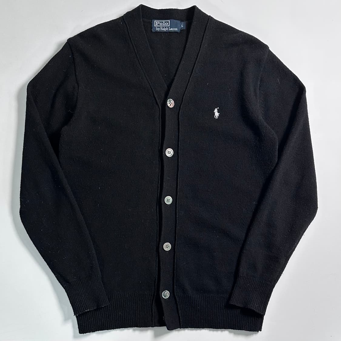 폴로 랄프로렌 블랙 울 가디건  상품이미지1