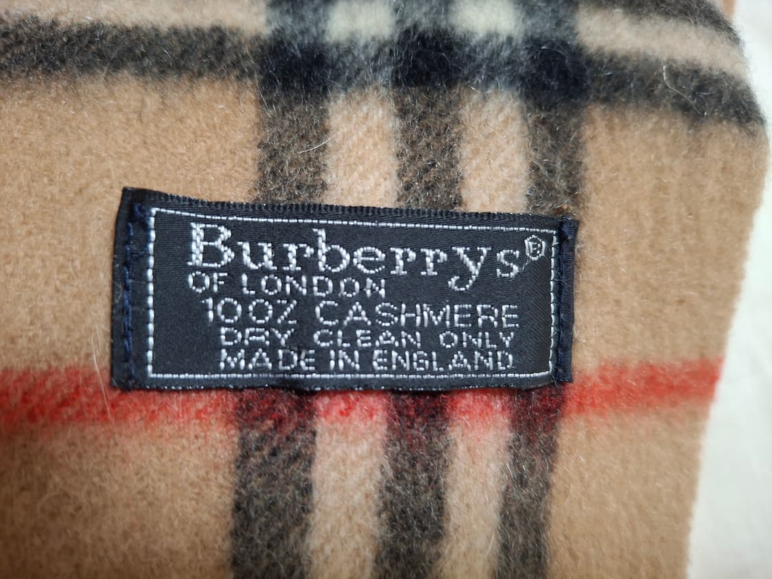 (100%정품)🇬🇧최상급 버버리 캐시미어 머플러 목도리 노바체크 상품이미지1