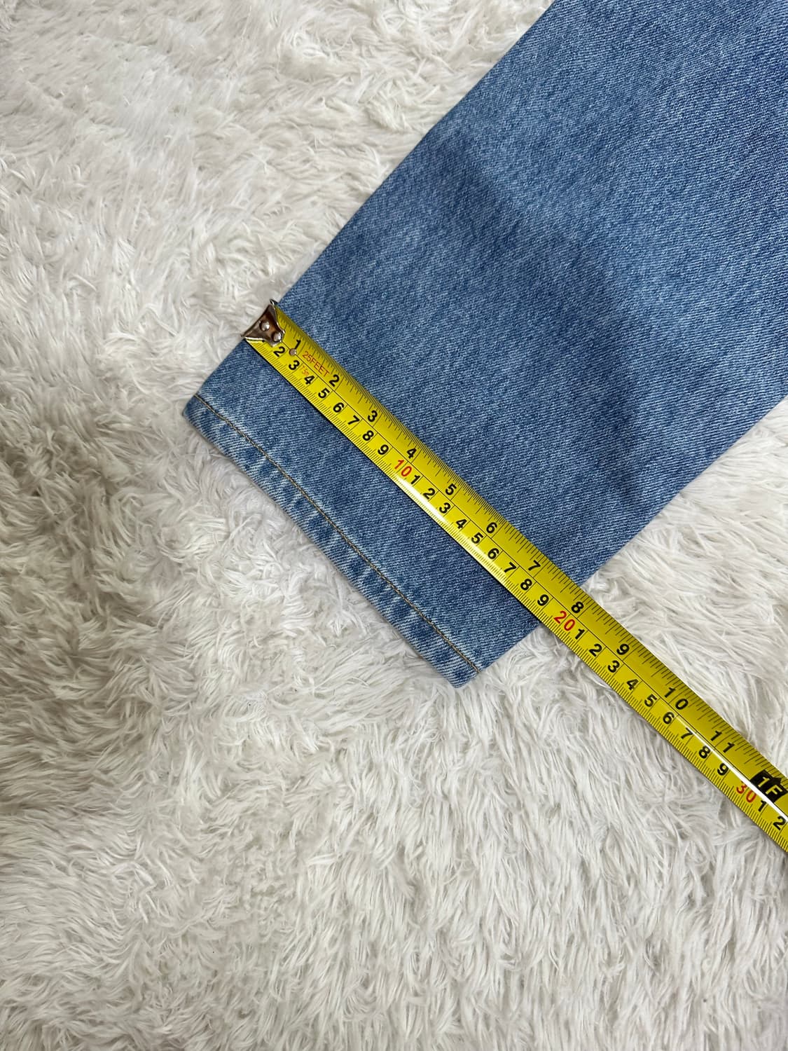 MMIC 데님 배색 화이트 팬츠 상품이미지10