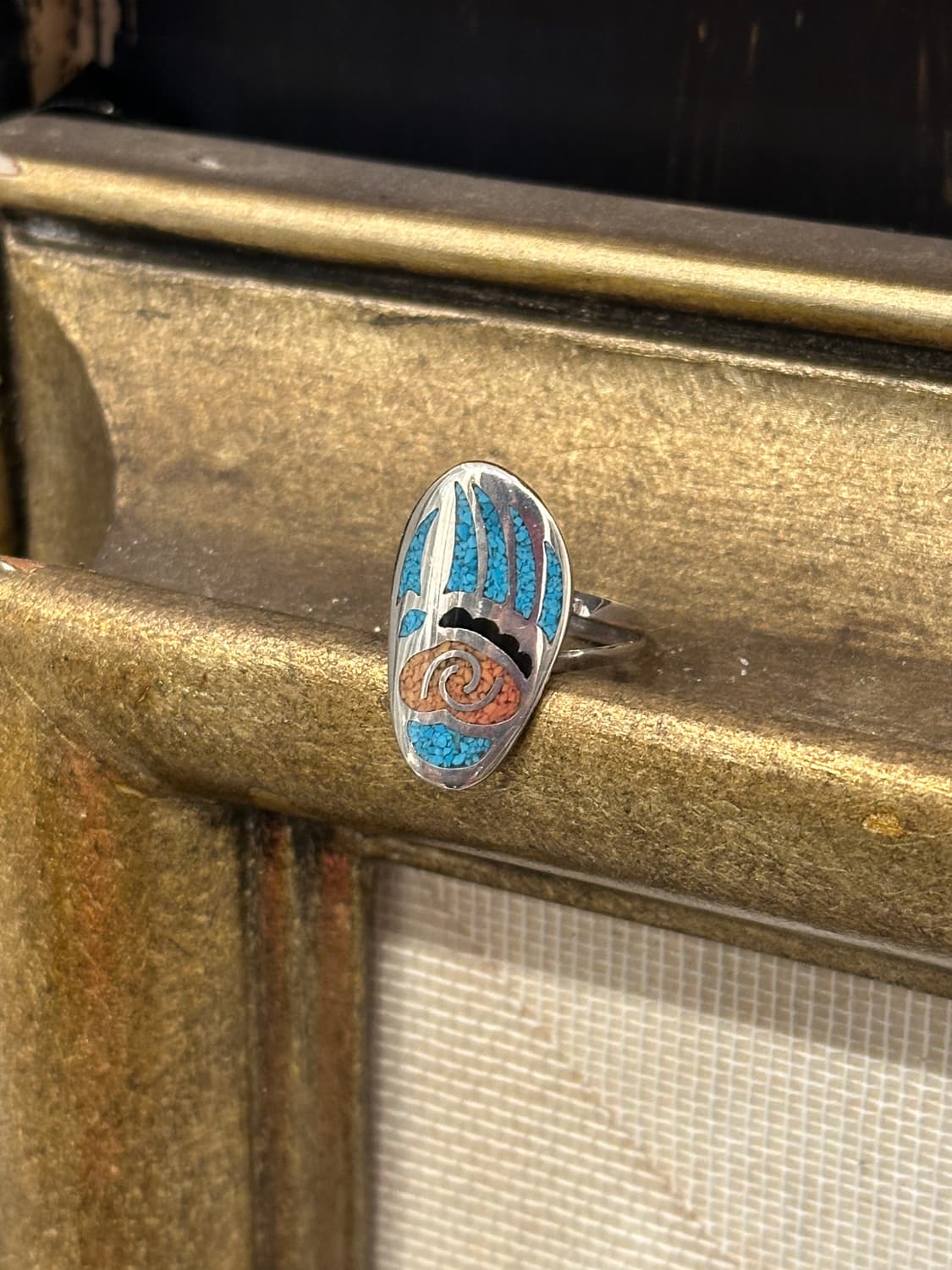 Bear Spirit Inlay 925Silver Ring 상품이미지6