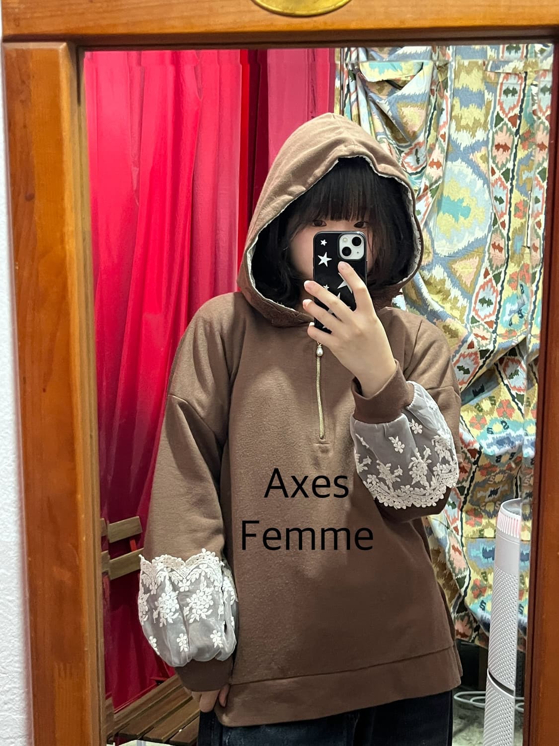 axes femme 엑시즈팜 여성 반집업 후드티 상품이미지1