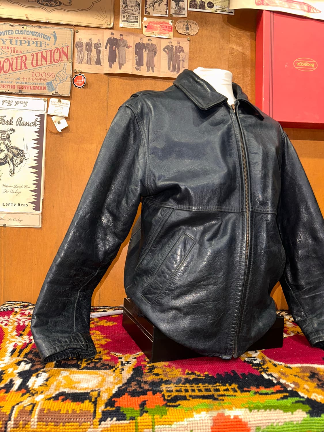 ( M-L ) 스포츠가죽자켓 레더자켓 소가죽자켓 양가죽자켓 상품이미지2