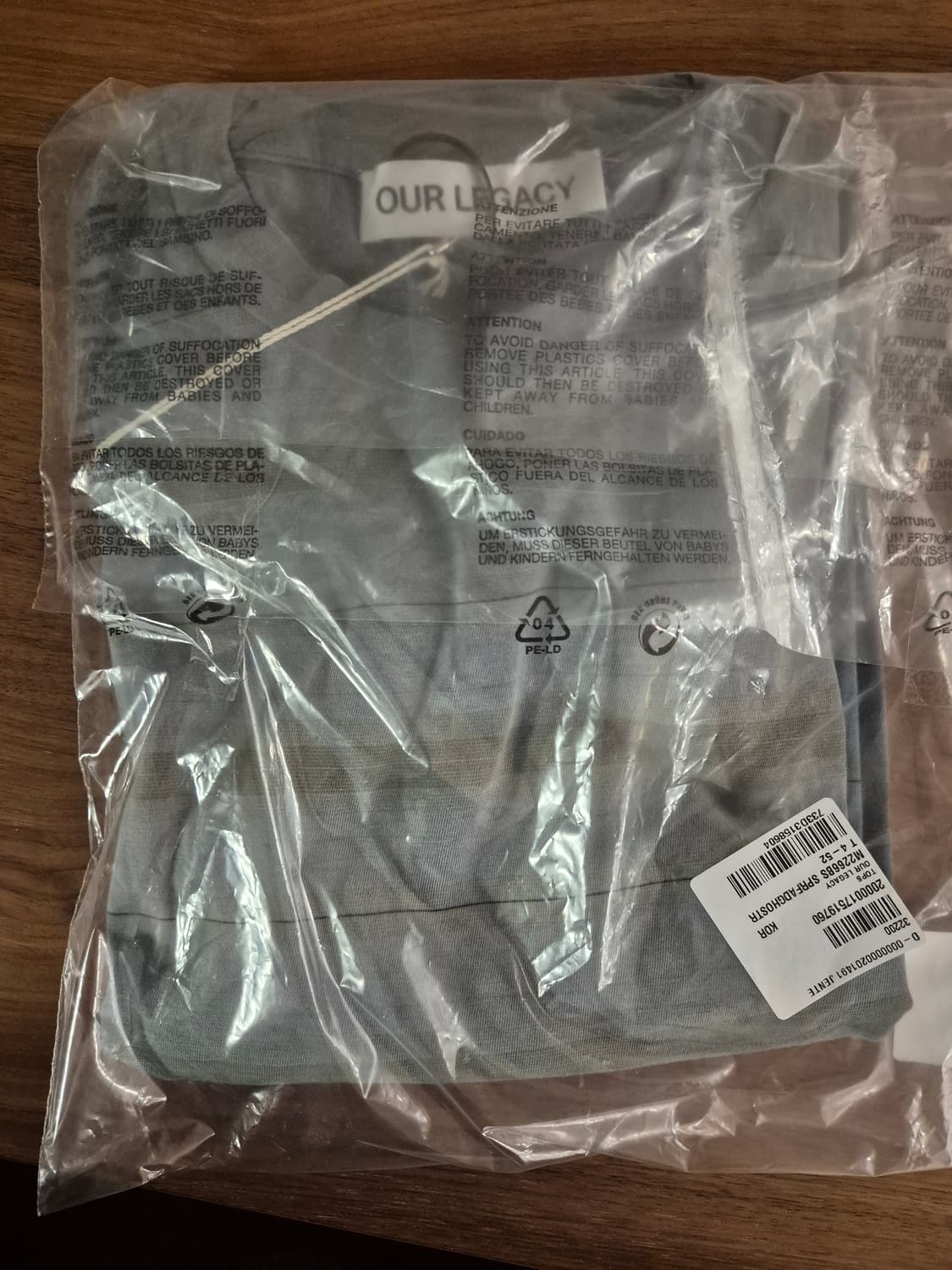 아워레가시 26SS 박스 스트라이프 롱슬리브 상품이미지2